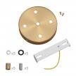 Classic 5-hole Round Metal Ceiling Canopy Kit