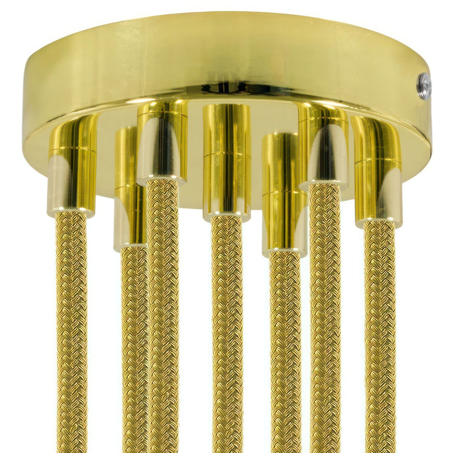 Classic 7-hole Round Metal Ceiling Canopy Kit