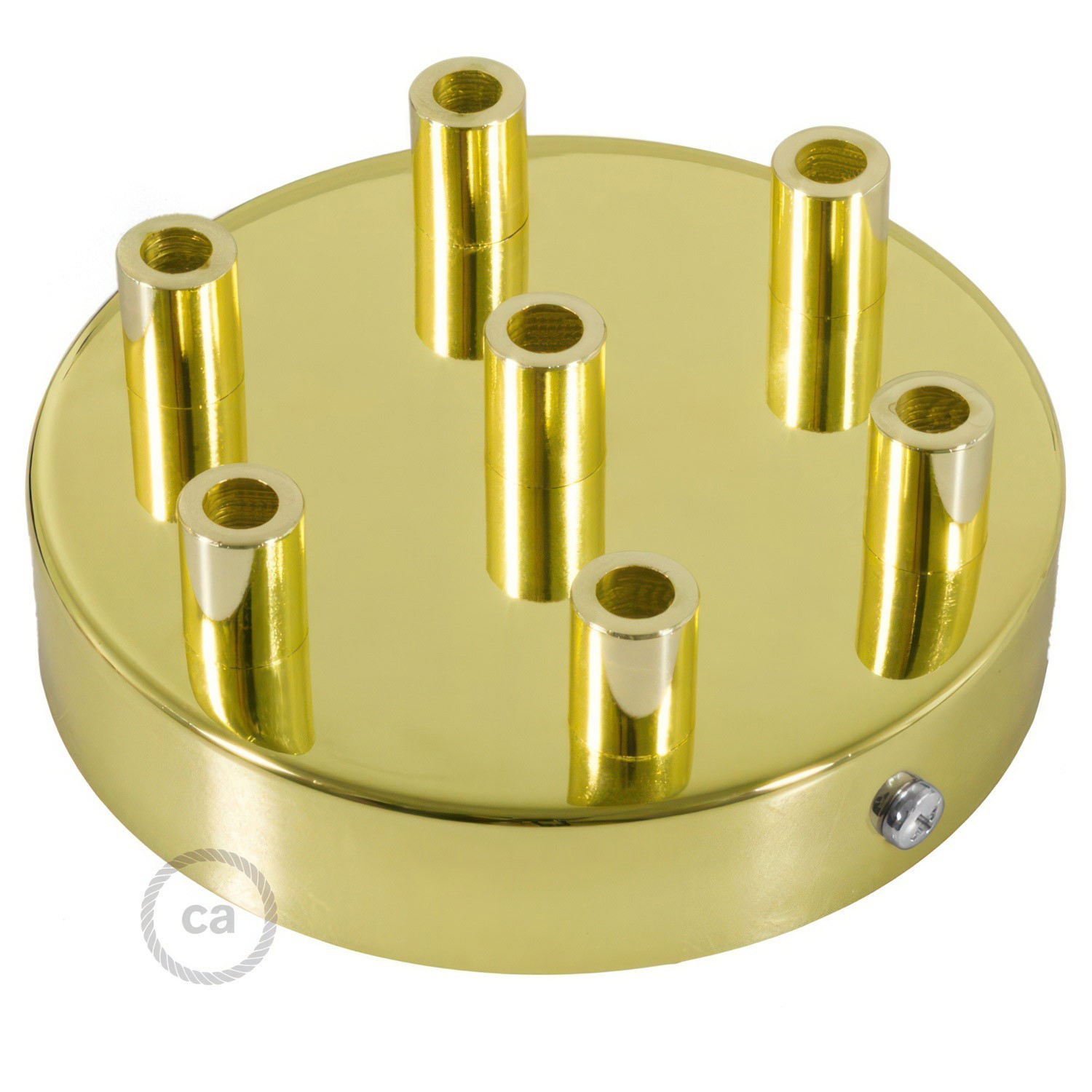 Classic 7-hole Round Metal Ceiling Canopy Kit