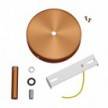Classic Round Metal Ceiling Canopy Kit - With 2.75" Long Strain Relief
