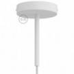 Classic Round Metal Ceiling Canopy Kit - With 5.9" Long Strain Relief