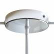 Classic 2 Side Hole Round Metal Ceiling Canopy Kit - Center hole & 2 side holes