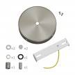 Classic 2 Side Hole Round Metal Ceiling Canopy Kit - Center hole & 2 side holes