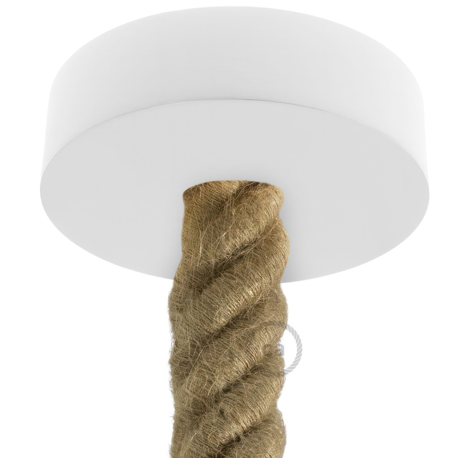 Wooden Ceiling Canopy Kit - For 3XL Rope - White