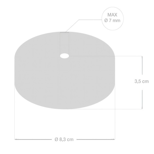 Silicone ceiling canopy kit