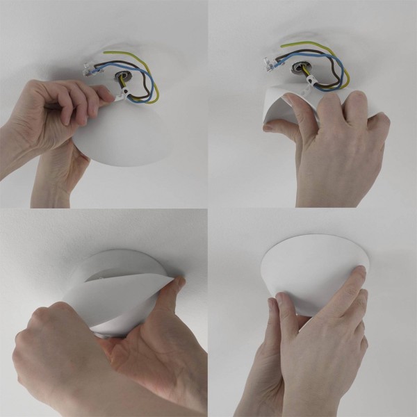 Cable Cup® Hide silicone ceiling rose kit