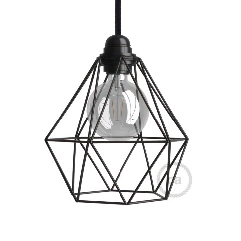 Diamond Cage Metal Pendant Light Shade