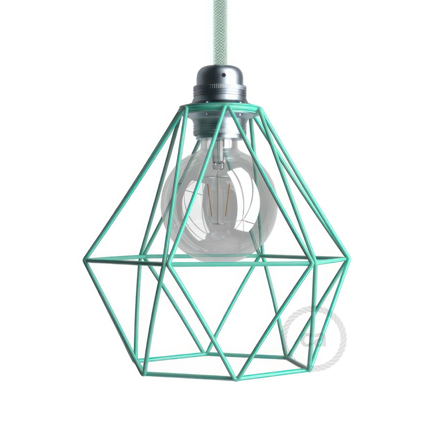 Diamond Cage Metal Pendant Shade | Sleek Industrial Look