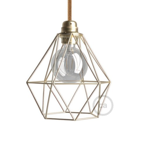 Diamond Cage Metal Pendant Light Shade