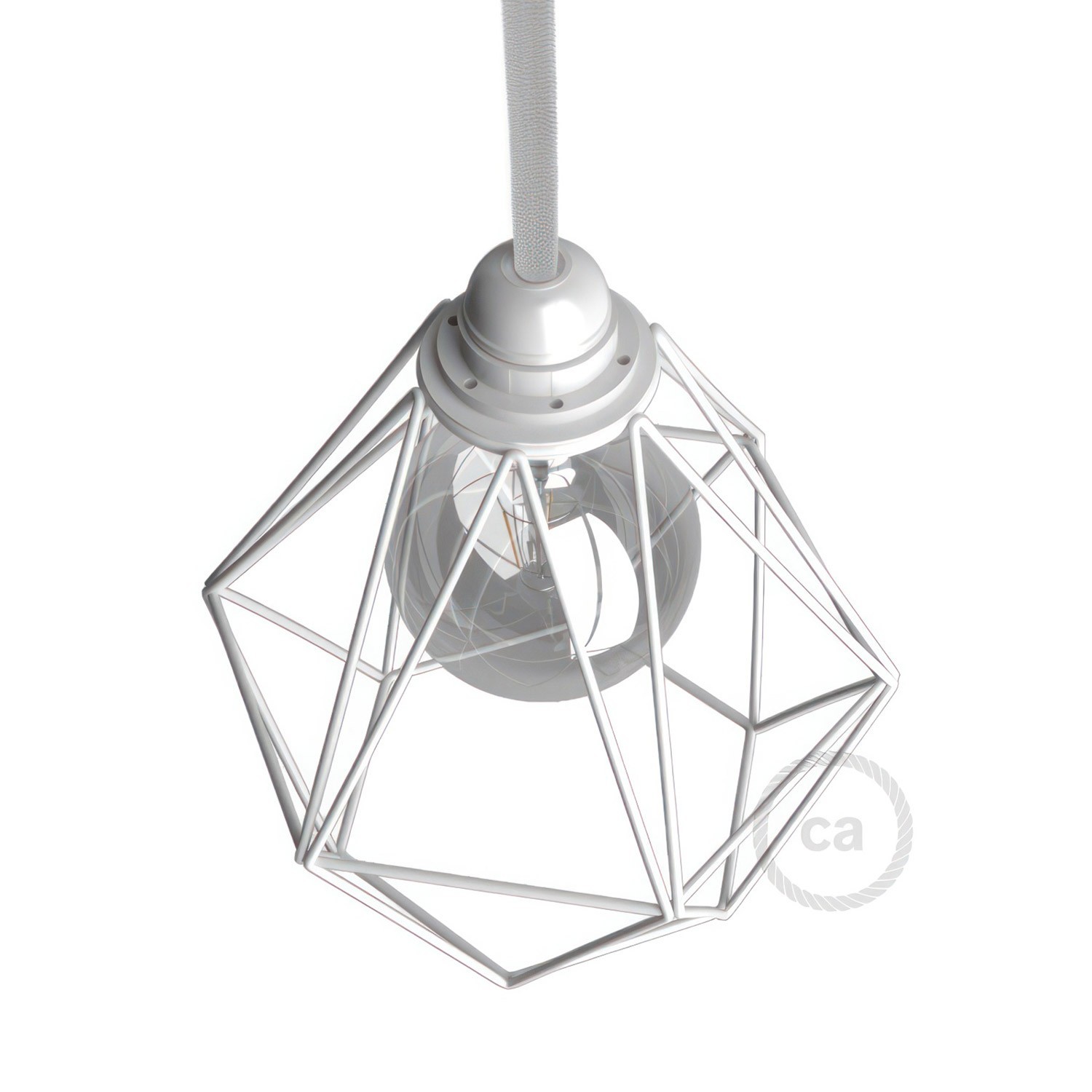 Diamond Cage Metal Pendant Shade | Sleek Industrial Look