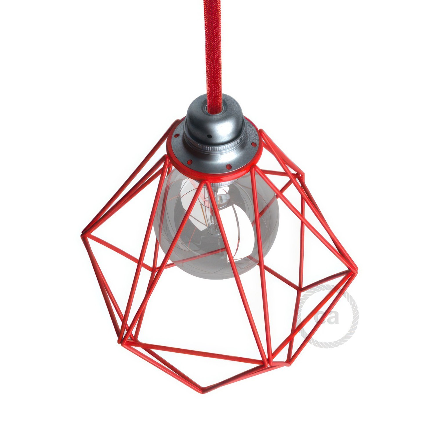 Diamond Cage Metal Pendant Shade | Sleek Industrial Look