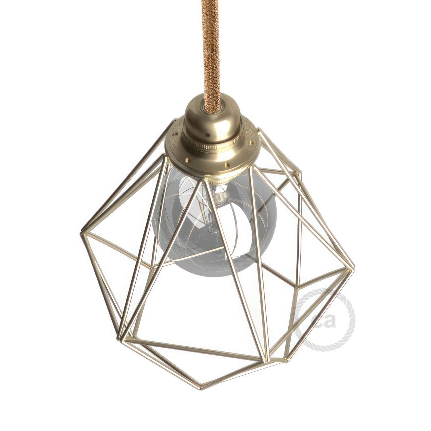 Diamond Cage Metal Pendant Shade | Sleek Industrial Look