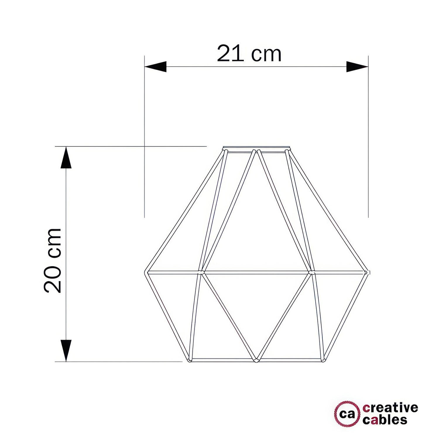 Diamond Cage Metal Pendant Shade | Sleek Industrial Look