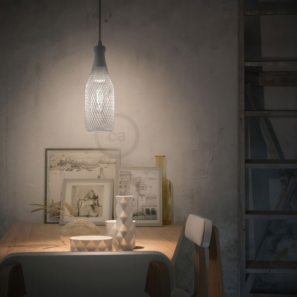 Magnum Bottle Mesh Cage Pendant Shade | Artisan Metalwork