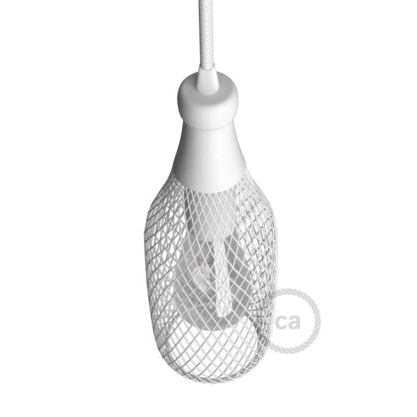 Magnum Bottle Mesh Cage Pendant Shade | Artisan Metalwork