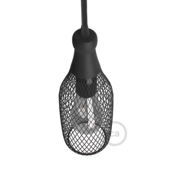 Magnum Bottle Mesh Cage Pendant Shade | Artisan Metalwork