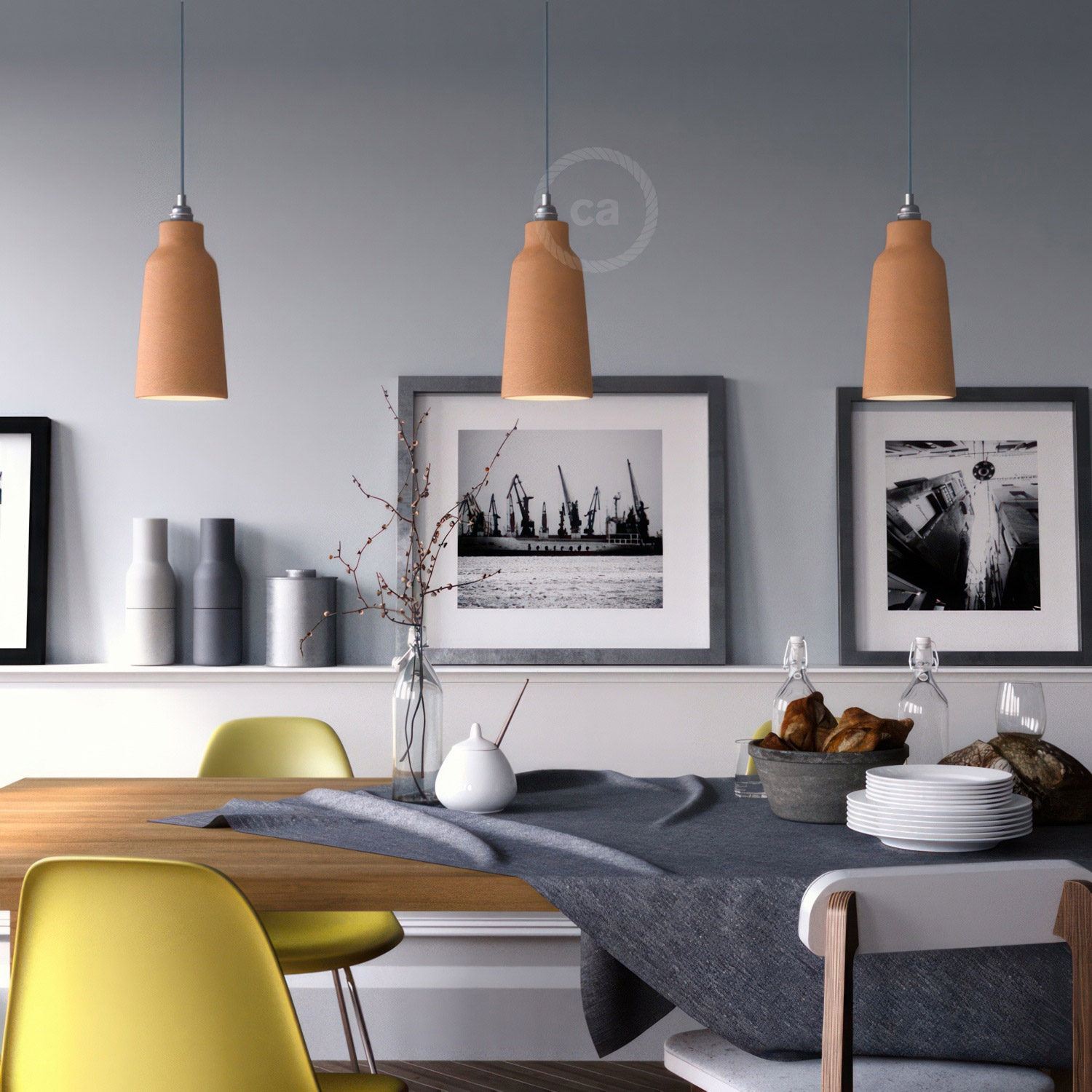 The Materia Collection | Tall Pendant Lampshade