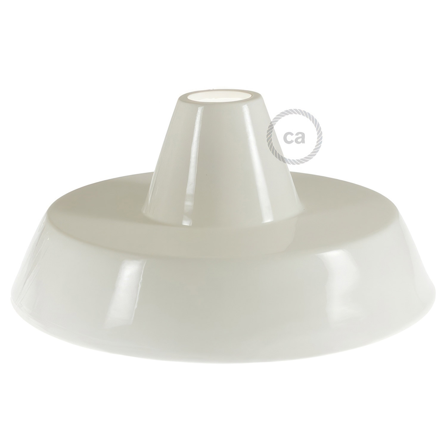 Industrial Ceramic lampshade for suspension - Made in Italy