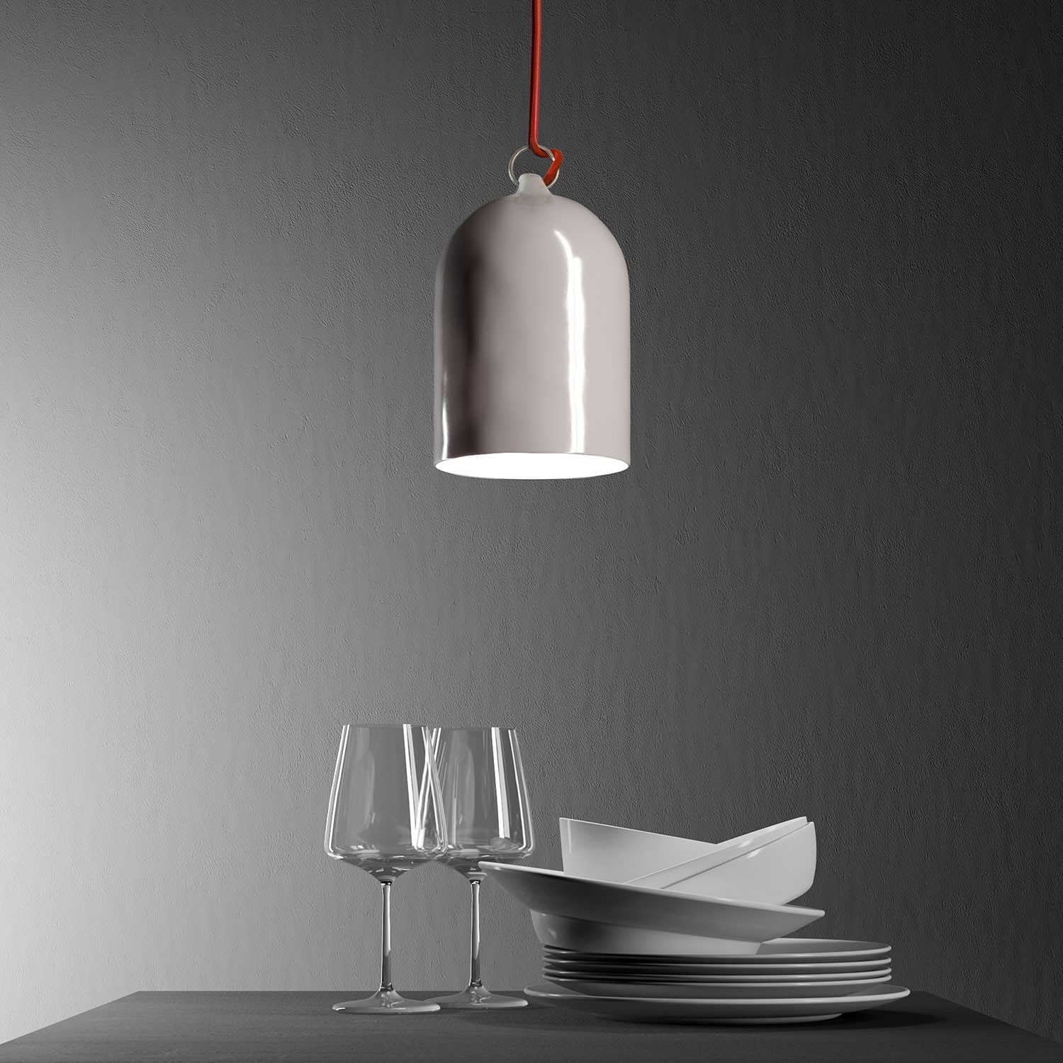Mini Bell XS Ceramic Pendant Shade | Handmade in Italy