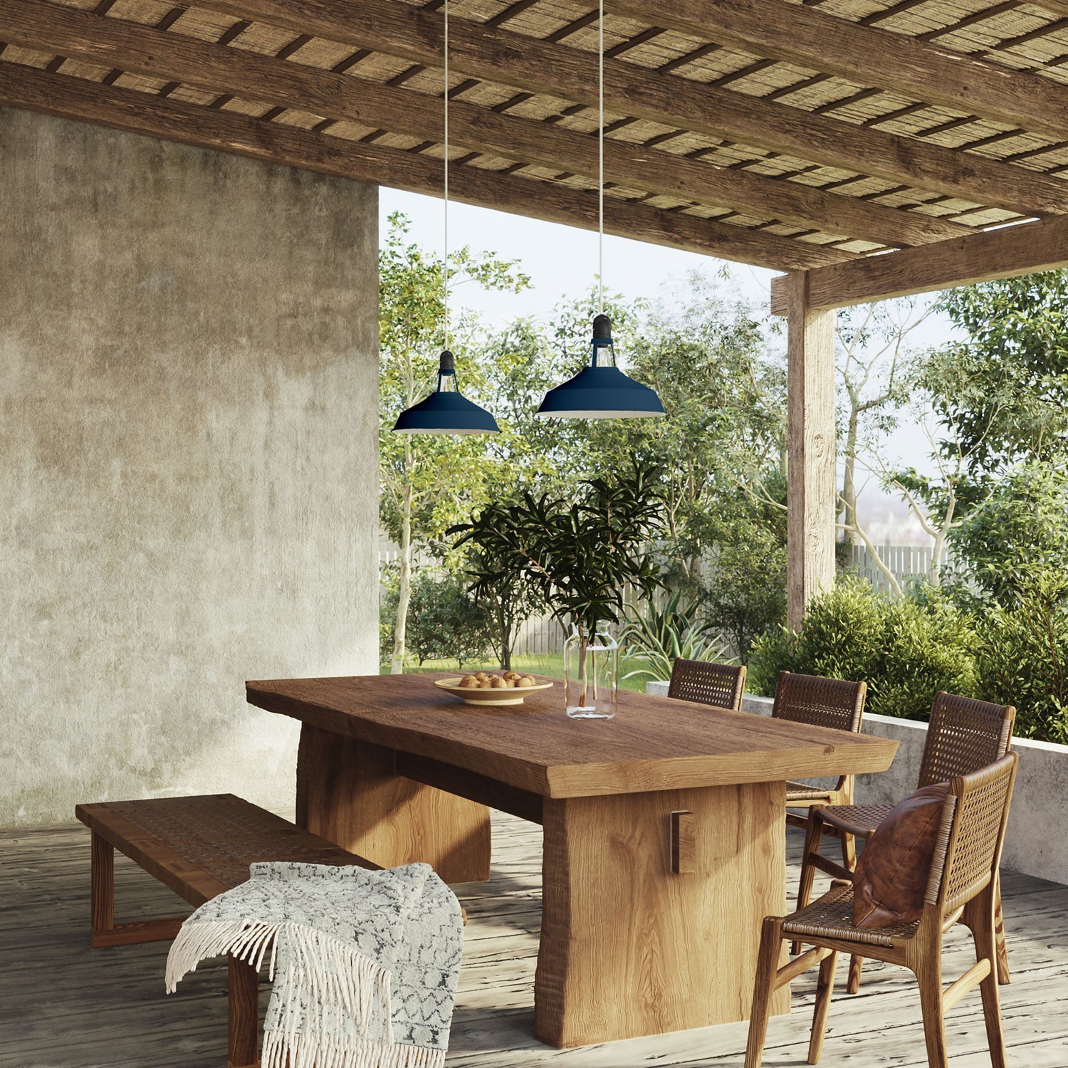 Harbour Metal Pendant Lamp Shade | Enamel Finish | 14.96 Inches