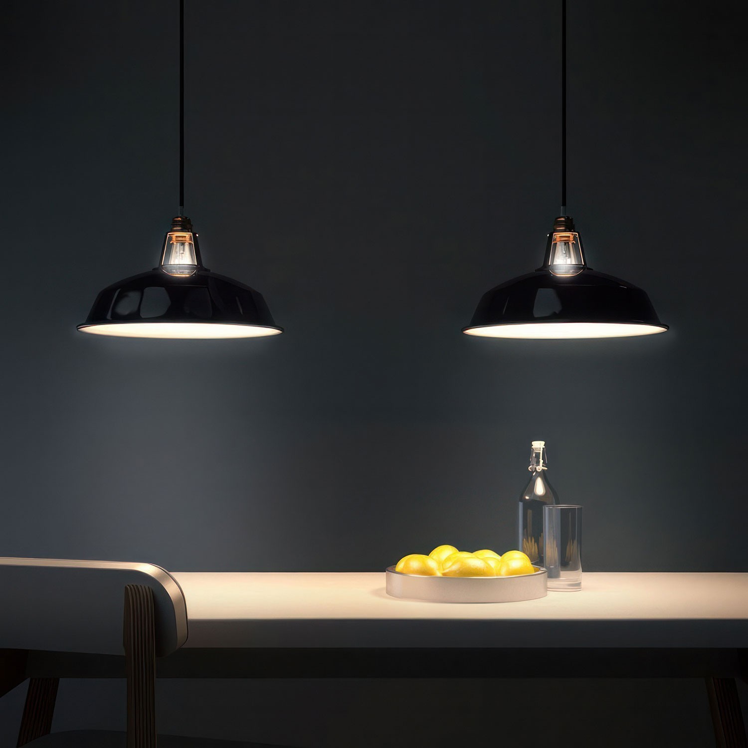 Harbour Metal Pendant Lamp Shade | Enamel Finish | 14.96 Inches