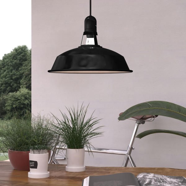 Harbour Metal Pendant Lamp Shade | Enamel Finish | 14.96 Inches