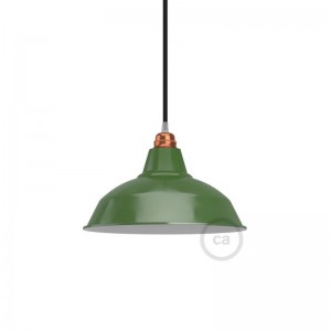 Bistrot lampshade in polished metal with E26 fitting, 30 cm diameter