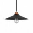 Swing lampshade in polished metal with E26 fitting