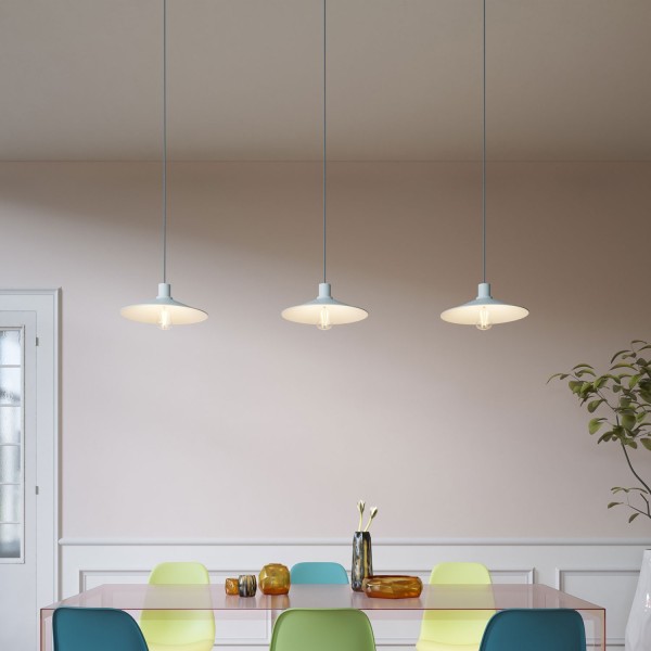 Swing Metal Lamp Shade with Polished Finish & E26 Socket