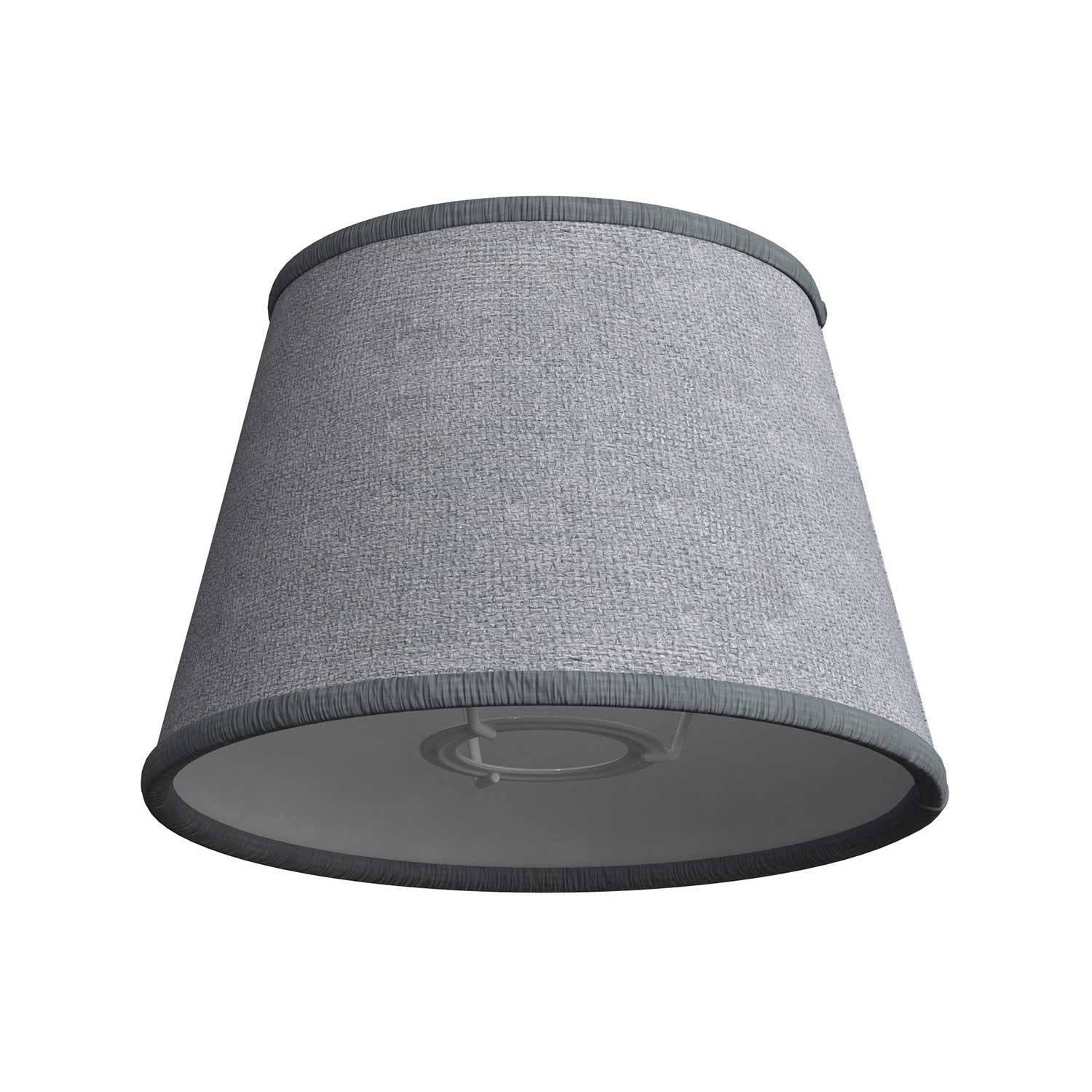 Impero Fabric Table Lamp Shade | E26 Socket | Made in Italy - Grey Jute