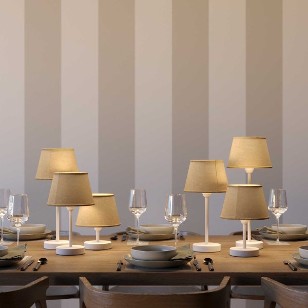 Impero Fabric Table Lamp Shade | E26 Socket | Made in Italy