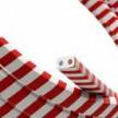 Electric Cable Color Cord for Custom String Lights, covered by Candy Cane fabric (ECM39)