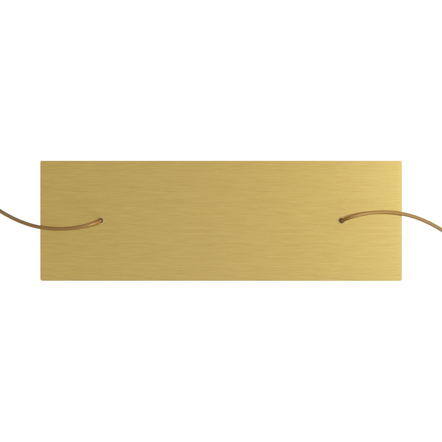 2 hole - EXTRA LARGE Rectangular Ceiling Canopy Kit - Rose One System, 675 x 225 mm Cover