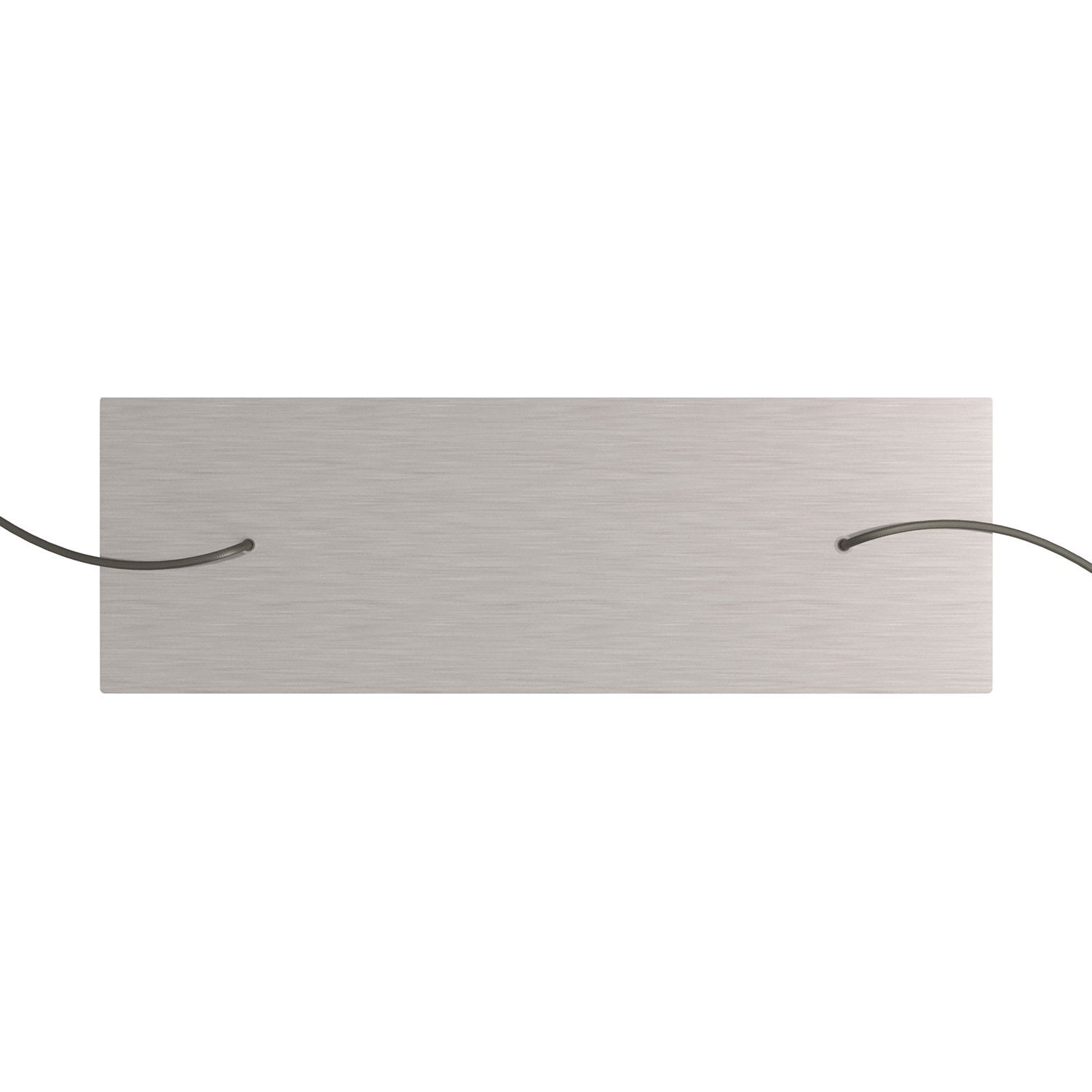 2 hole - EXTRA LARGE Rectangular Ceiling Canopy Kit - Rose One System, 675 x 225 mm Cover
