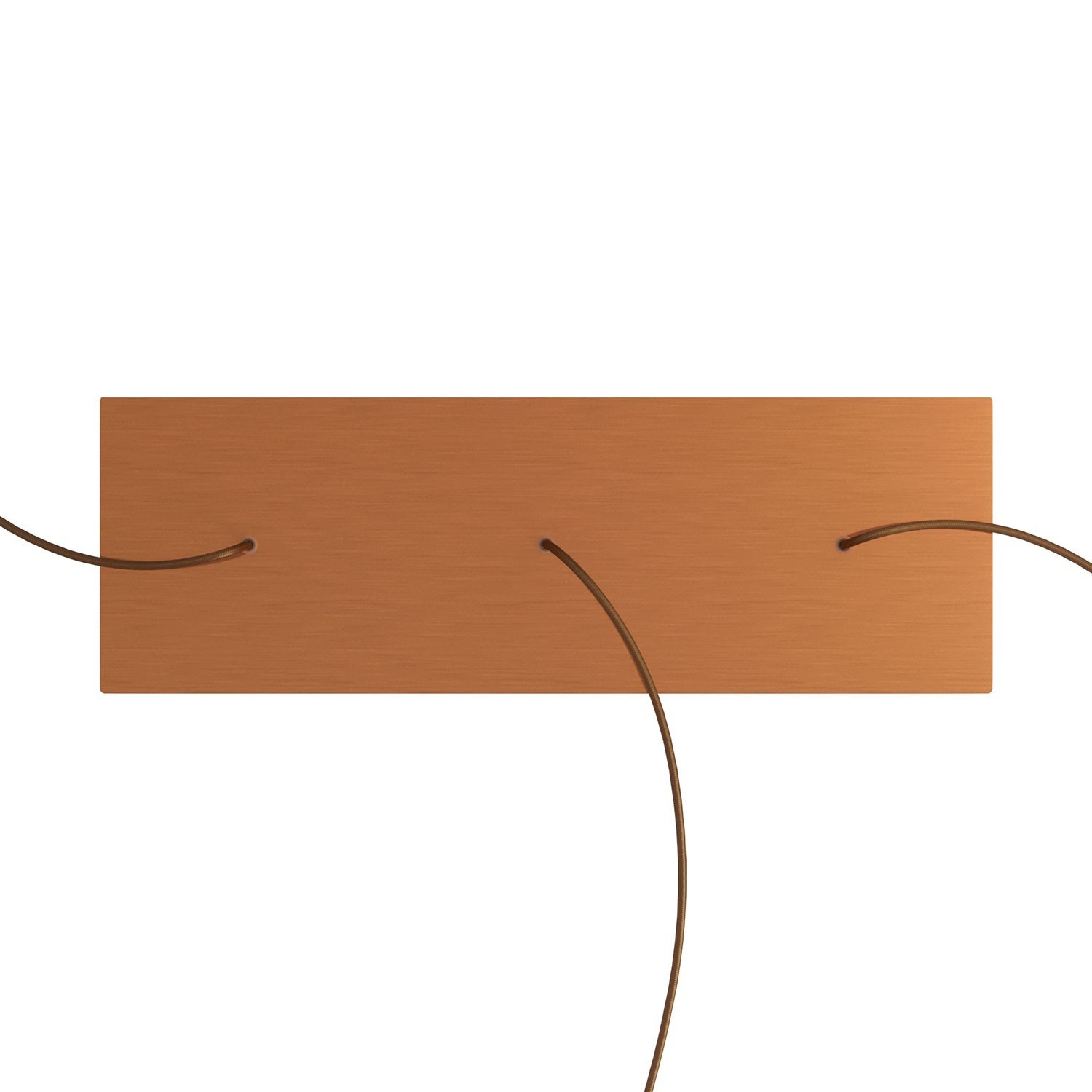 3 hole in line - EXTRA LARGE Rectangular Ceiling Canopy Kit - Rose One System, 675 x 225 mm Cover