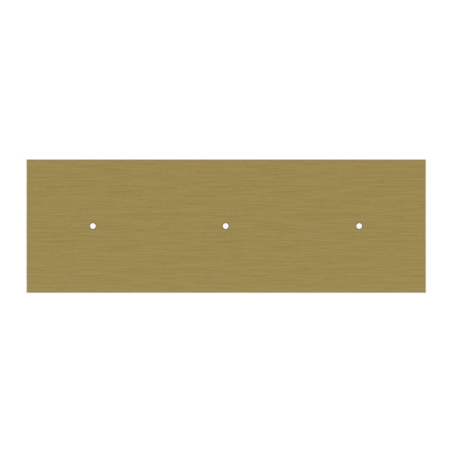 3 hole in line - EXTRA LARGE Rectangular Ceiling Canopy Kit - Rose One System, 675 x 225 mm Cover