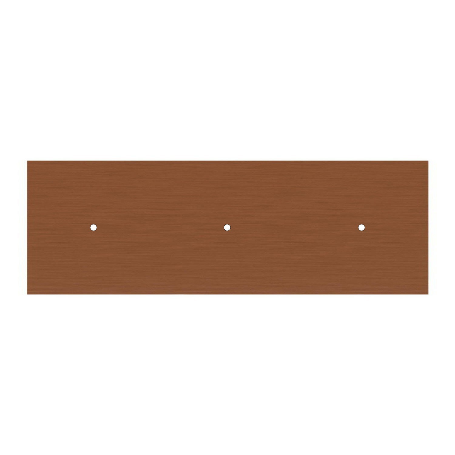 3 hole in line - EXTRA LARGE Rectangular Ceiling Canopy Kit - Rose One System, 675 x 225 mm Cover