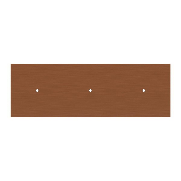 3 hole in line - EXTRA LARGE Rectangular Ceiling Canopy Kit - Rose One System, 675 x 225 mm Cover