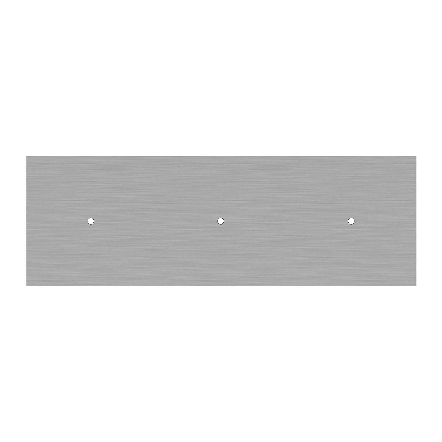 3 hole in line - EXTRA LARGE Rectangular Ceiling Canopy Kit - Rose One System, 675 x 225 mm Cover