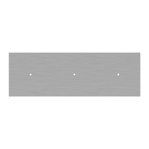 3 hole in line - EXTRA LARGE Rectangular Ceiling Canopy Kit - Rose One System, 675 x 225 mm Cover