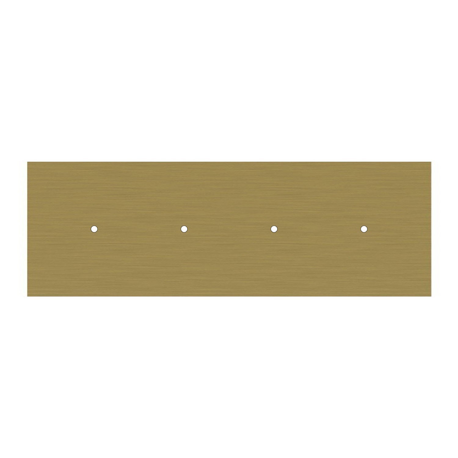 4 hole in line - EXTRA LARGE Rectangular Ceiling Canopy Kit - Rose One System, 675 x 225 mm Cover