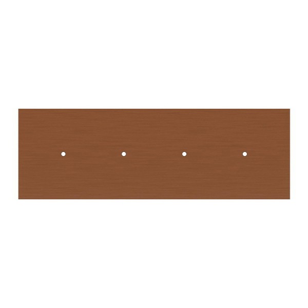 4 hole in line - EXTRA LARGE Rectangular Ceiling Canopy Kit - Rose One System, 675 x 225 mm Cover