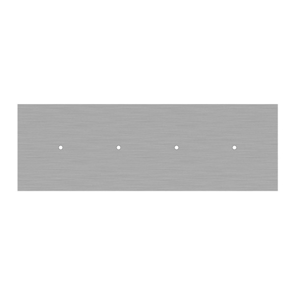 4 hole in line - EXTRA LARGE Rectangular Ceiling Canopy Kit - Rose One System, 675 x 225 mm Cover