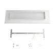 4 hole in line - EXTRA LARGE Rectangular Ceiling Canopy Kit - Rose One System, 675 x 225 mm Cover