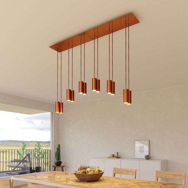 6 hole - EXTRA LARGE Rectangular Ceiling Canopy Kit - Rose One System, 675 x 225 mm Cover