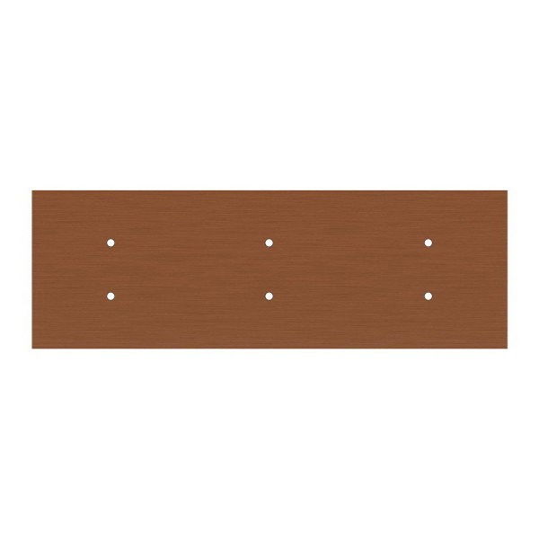 6 hole - EXTRA LARGE Rectangular Ceiling Canopy Kit - Rose One System, 675 x 225 mm Cover