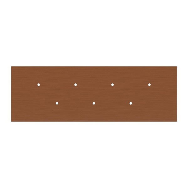 7 hole - EXTRA LARGE Rectangular Ceiling Canopy Kit - Rose One System, 675 x 225 mm Cover