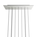 10 hole - EXTRA LARGE Rectangular Ceiling Canopy Kit - Rose One System, 675 x 225 mm Cover