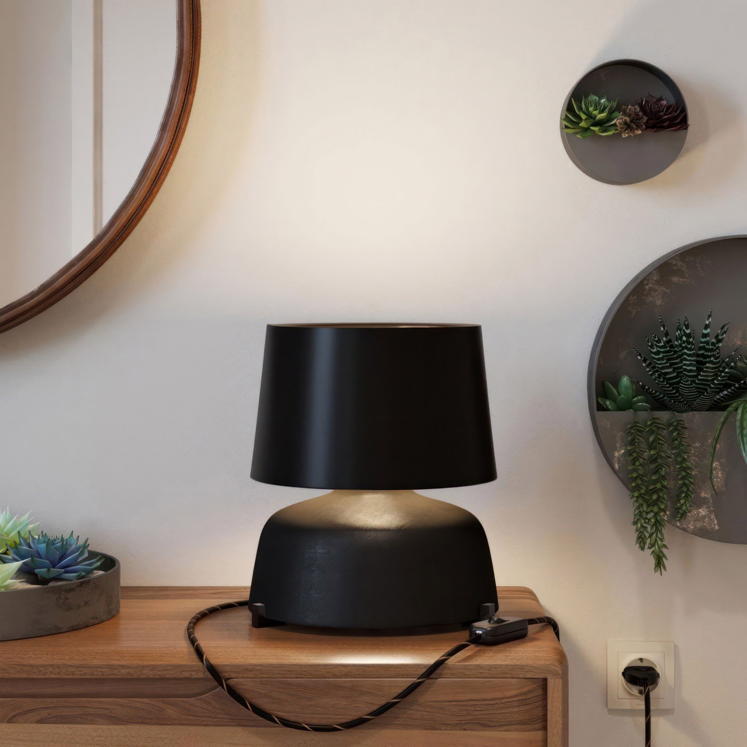 Athena Table Lamp Shade with E26 Socket | Italian Craftsmanship