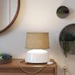Athena lampshade with socket E26 for table lamp - Made in Italy